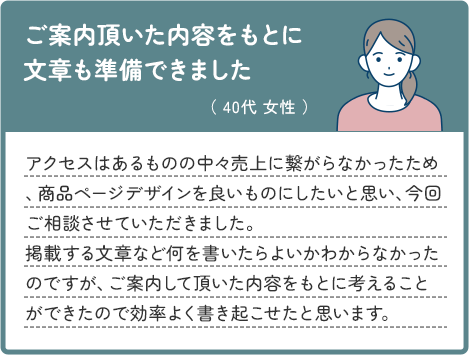 ご案内頂いた内容をもとに文章も準備できました